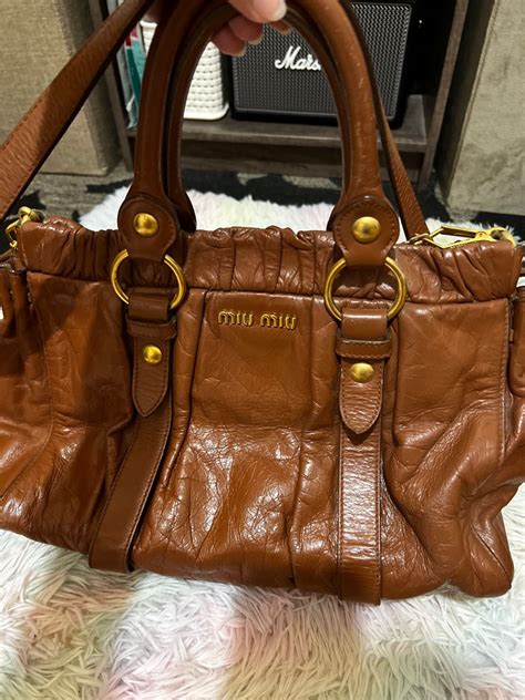 miu miu vintage brown bag|miu michael's bags.